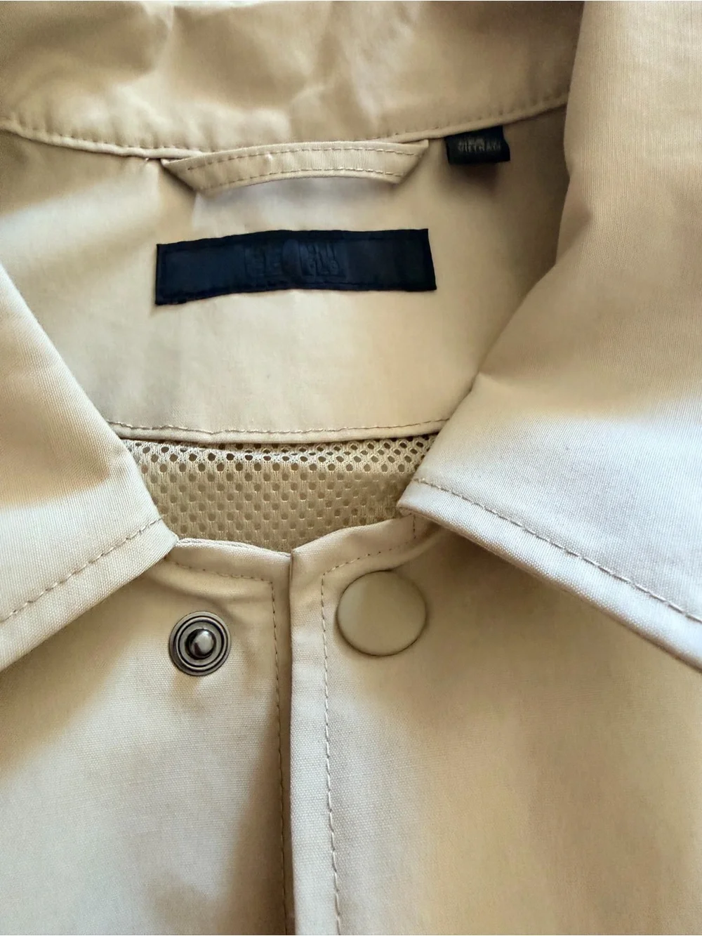 Men's Lightweight Uniqlo Coach Jacket - Beige - Picture 3 of 10